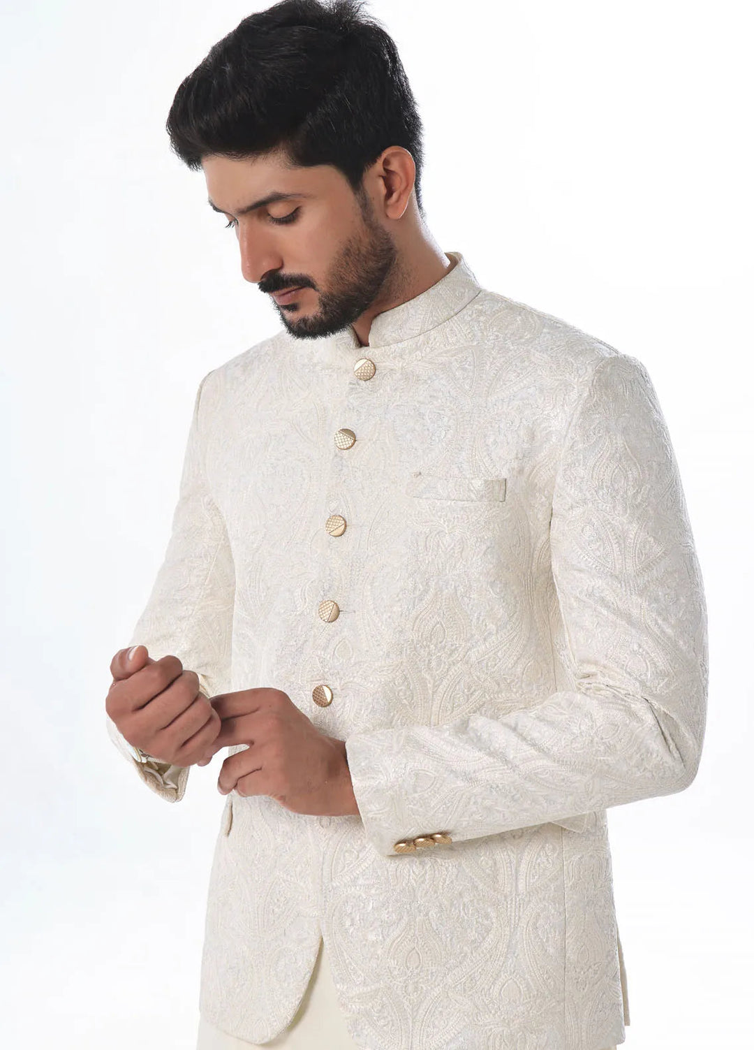 The Great Master TGM Embroidered Men Prince Coat - Prince Coat 100