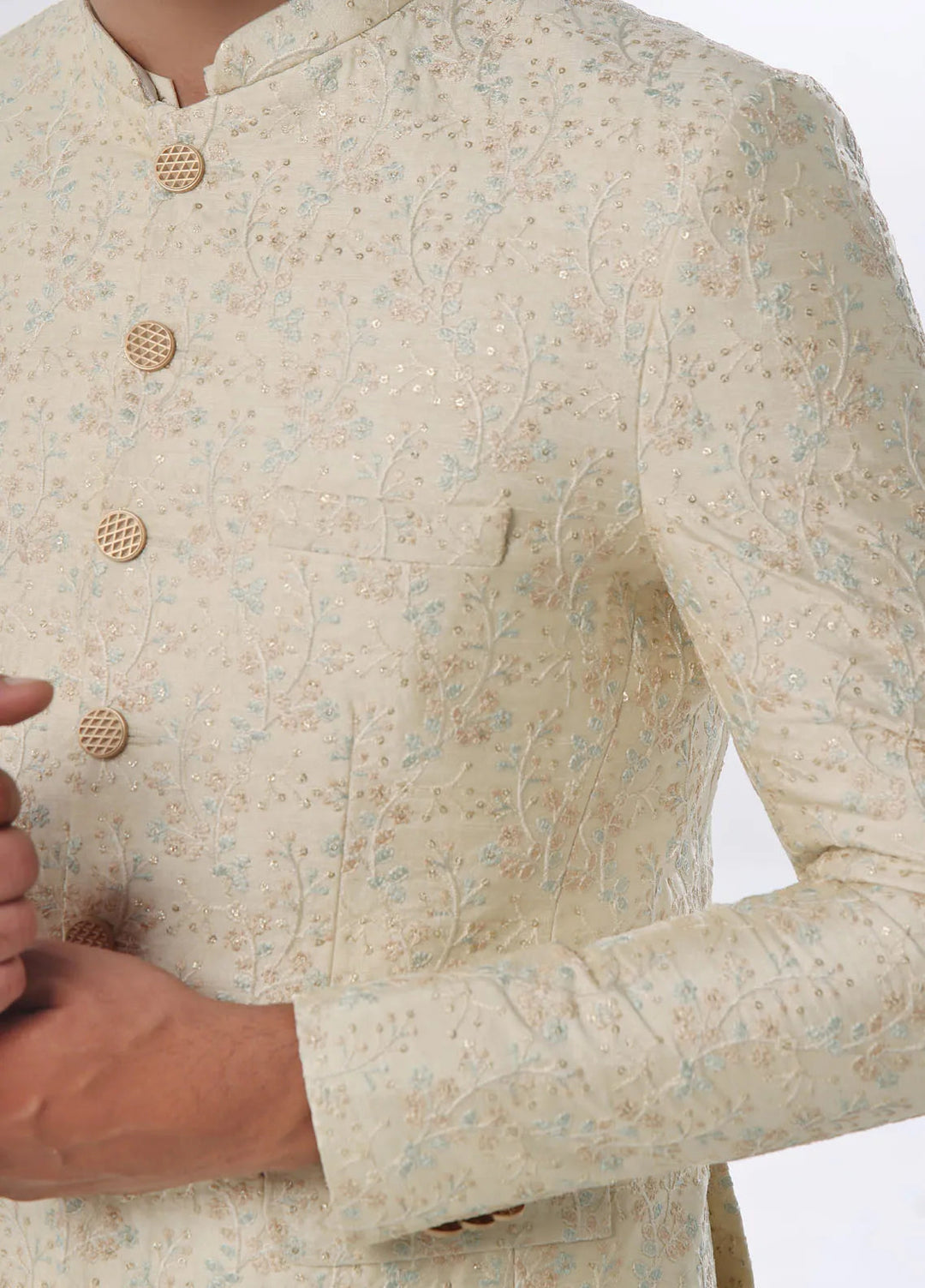 The Great Master TGM Embroidered Men Prince Coat - Prince Coat 105