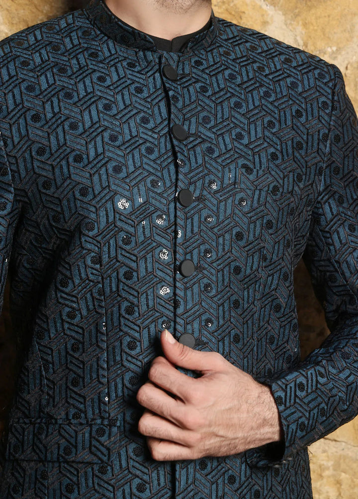 The Great Master TGM Embroidered Men Prince Coat - Prince Coat 92