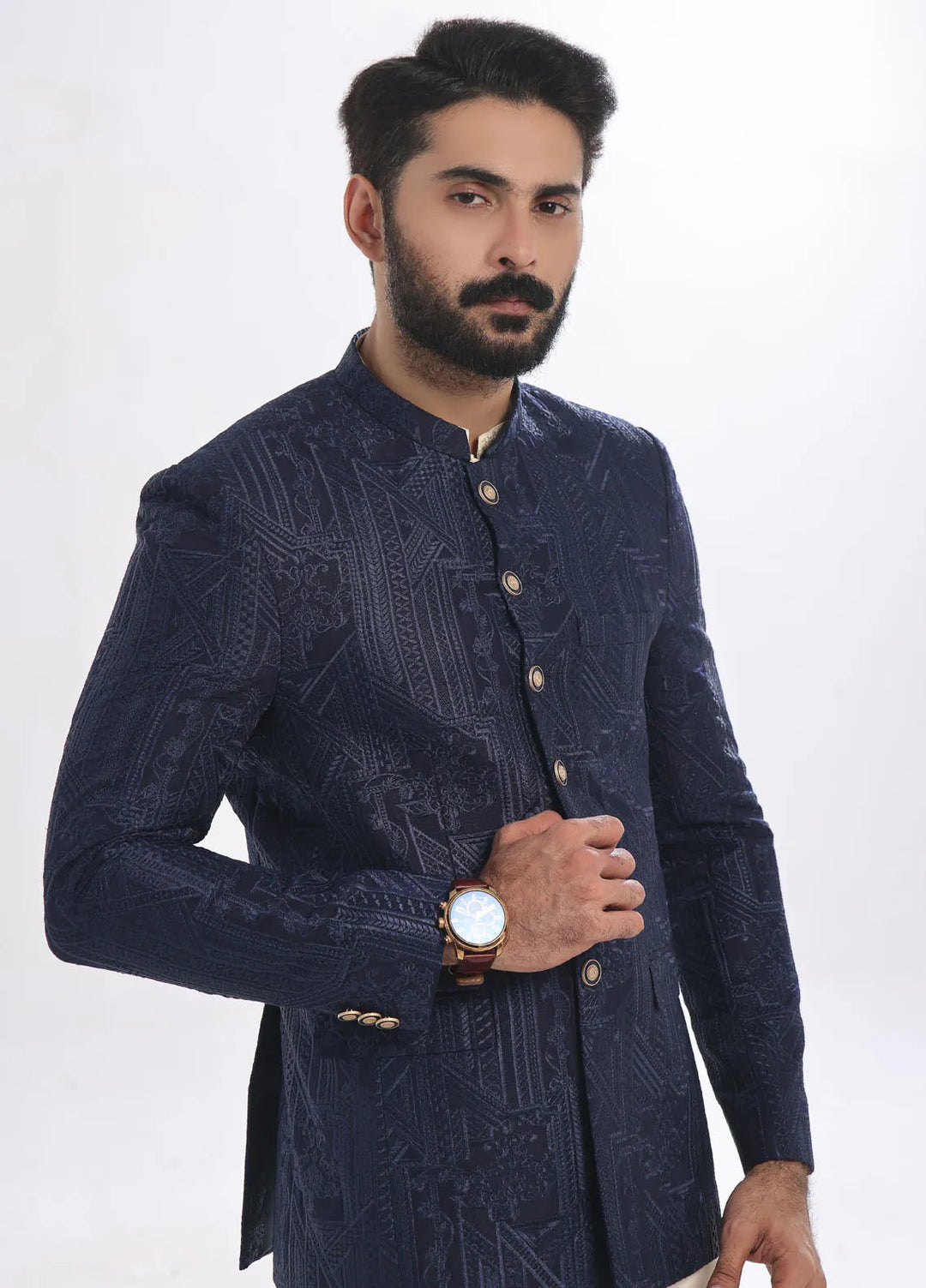 The Great Master TGM Embroidered Men Prince Coat - Prince Coat 95