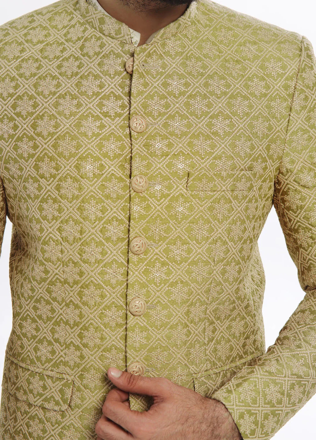 The Great Master TGM Embroidered Men Prince Coat - Prince Coat 98