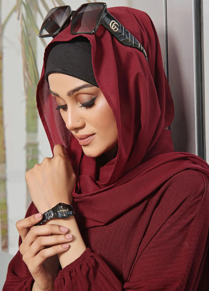 The Great Master (TGM)  Georgette Front Open Style Abaya Aafia