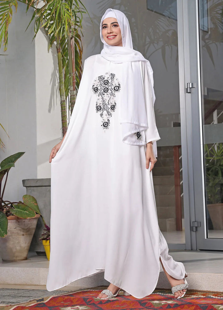 The Great Master (TGM)  Lawn Front Open Style Abaya Noorain