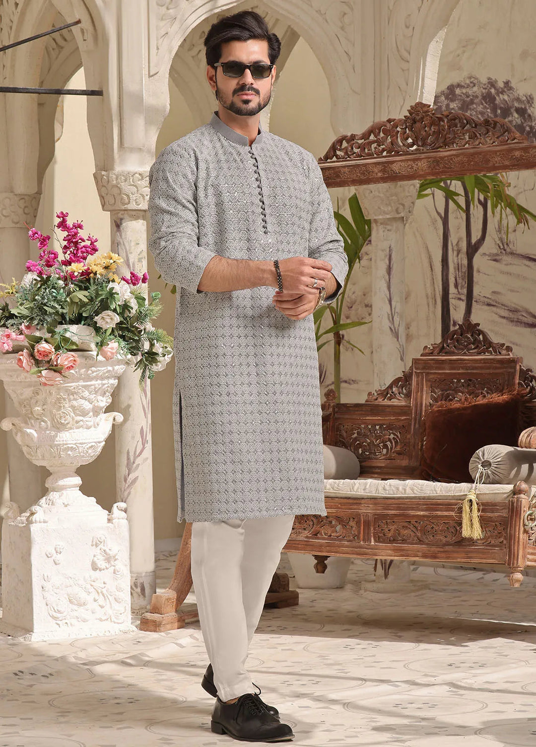 The Great Master (TGM) Maesuri Formal Men 3 Piece Suit -  Sterling Silver