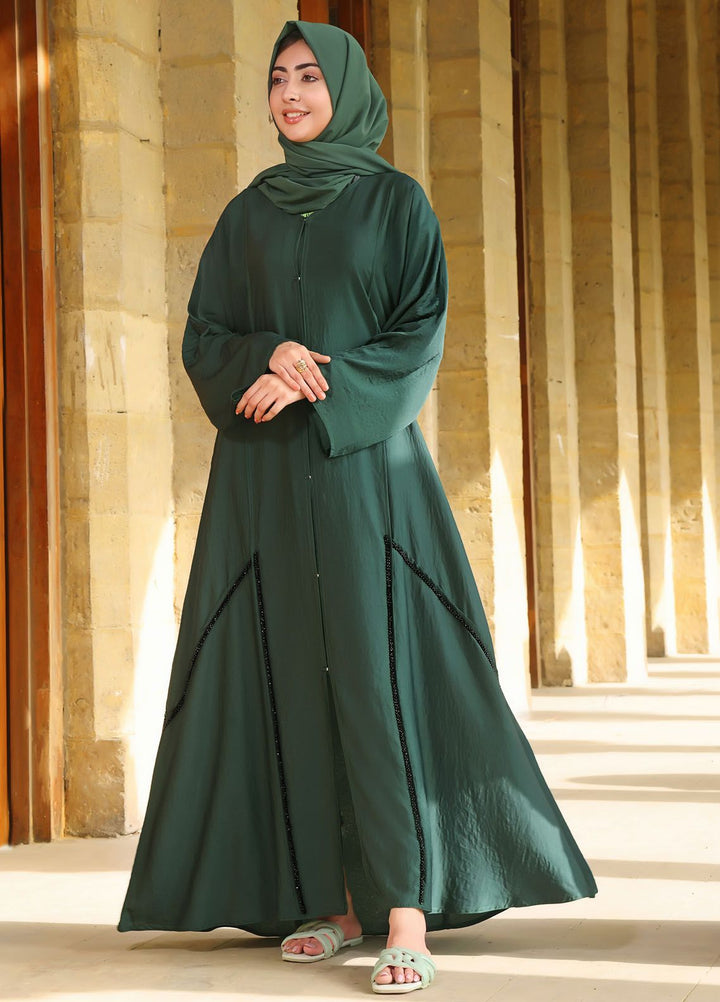 The Great Master (TGM) Pret Front Open Style Hareer Abaya Effat