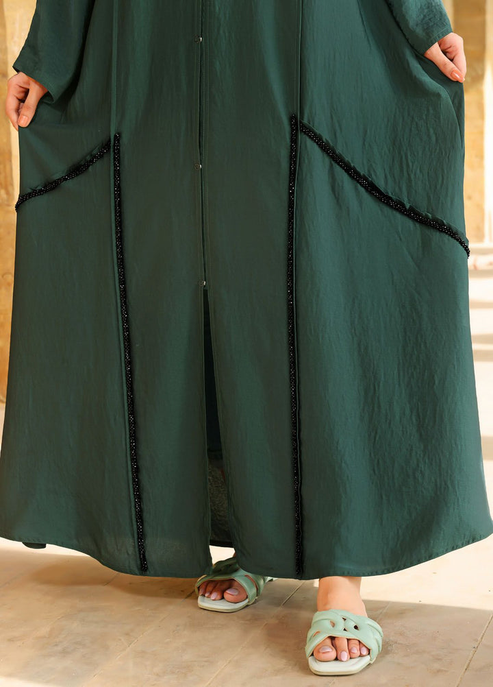 The Great Master (TGM) Pret Front Open Style Hareer Abaya Effat