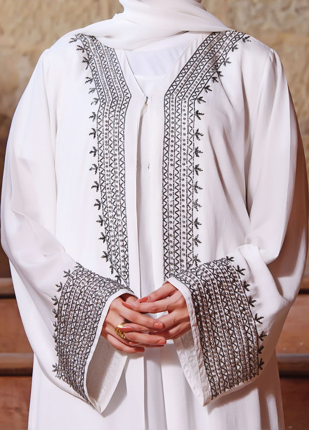 The Great Master (TGM) Pret Front Open Style Nida Abaya Aurora