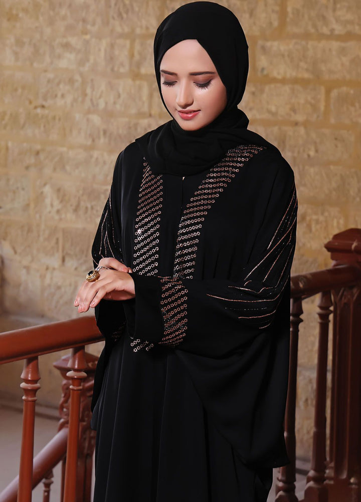 The Great Master (TGM) Pret Front Open Style Nida Abaya Kashaf