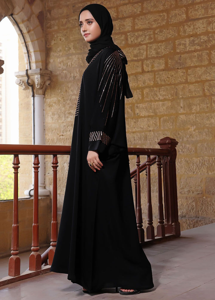 The Great Master (TGM) Pret Front Open Style Nida Abaya Kashaf