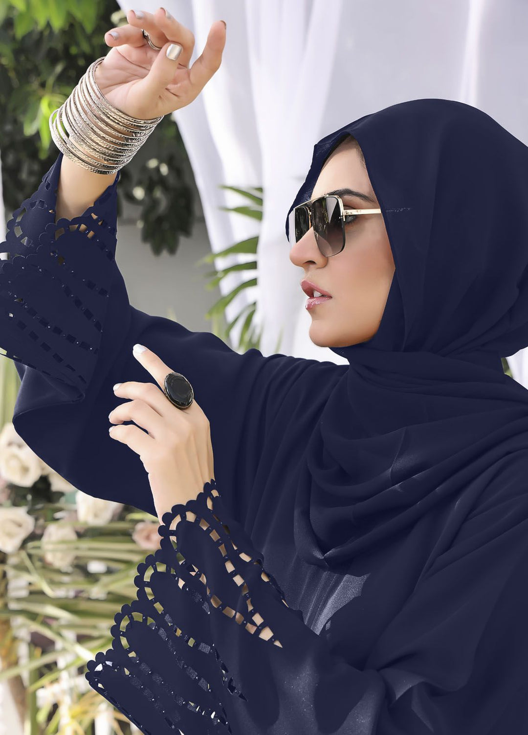 The Great Master (TGM) Pret Front Open Style Nida Abaya Samrah