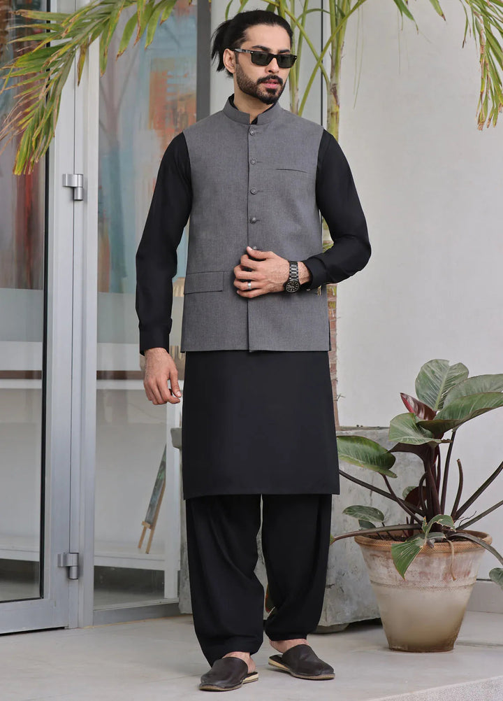 The Great Master (TGM) Suiting Formal Men Waistcoat - Charcoal Charm