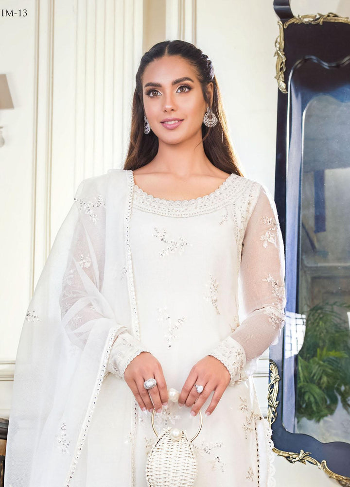 The Iqra & Minal Edit by Asim Jofa Embroidered Organza Suits Unstitched 3 Piece AJ22IM AJIM-13 - Winter Collection