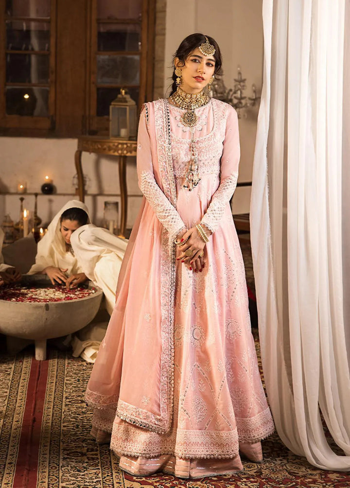 The Mughal Queen by Asim Jofa Embroidered Cotton Unstitched Suit 3 Piece AJ23MQ AJMQ-04 - Eid Collection