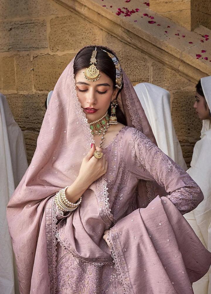 The Mughal Queen by Asim Jofa Embroidered Cotton Unstitched Suit 3 Piece AJ23MQ AJMQ-07 - Eid Collection