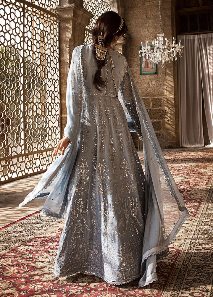 The Mughal Queen by Asim Jofa Embroidered Chiffon Suits Unstitched 3 Piece AJ23MQ AJMQ-08 - Eid Collection