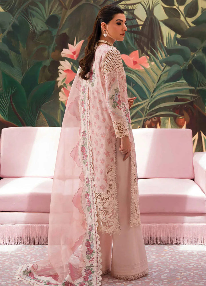 The Painted Garden by Afrozeh Embroidered Lawn Suit Unstitched 3 Piece AF24PG D-04 Daisy Dream - Summer Collection