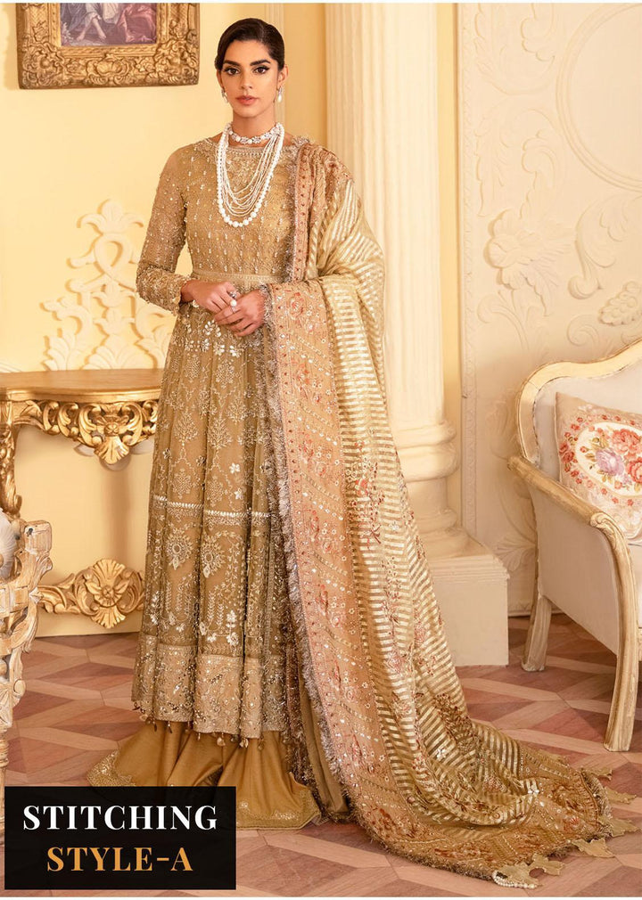 The Royal Palace By Nureh Embroidered Organza Suits Unstitched 3 Piece NU23RP NL-42 - Luxury Formal Collection