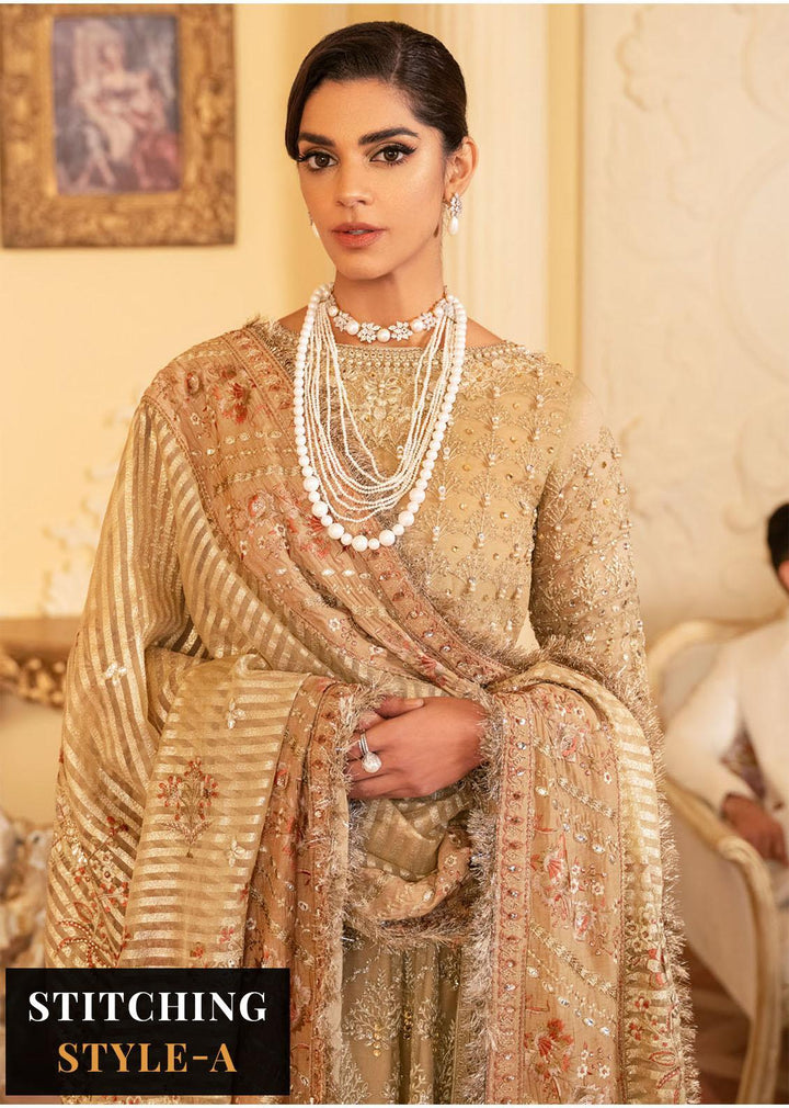 The Royal Palace By Nureh Embroidered Organza Suits Unstitched 3 Piece NU23RP NL-42 - Luxury Formal Collection
