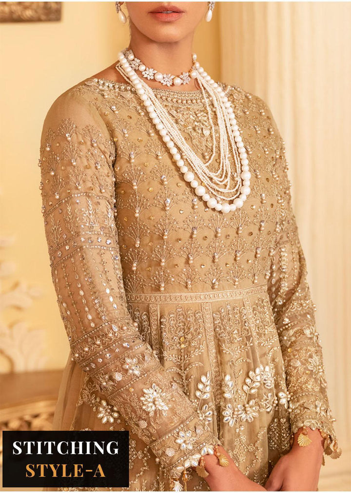 The Royal Palace By Nureh Embroidered Organza Suits Unstitched 3 Piece NU23RP NL-42 - Luxury Formal Collection