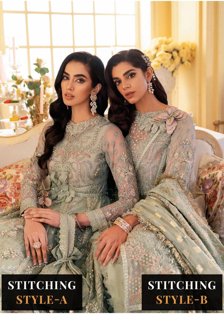 The Royal Palace By Nureh Embroidered Organza Suits Unstitched 3 Piece NU23RP NL-45 - Luxury Formal Collection