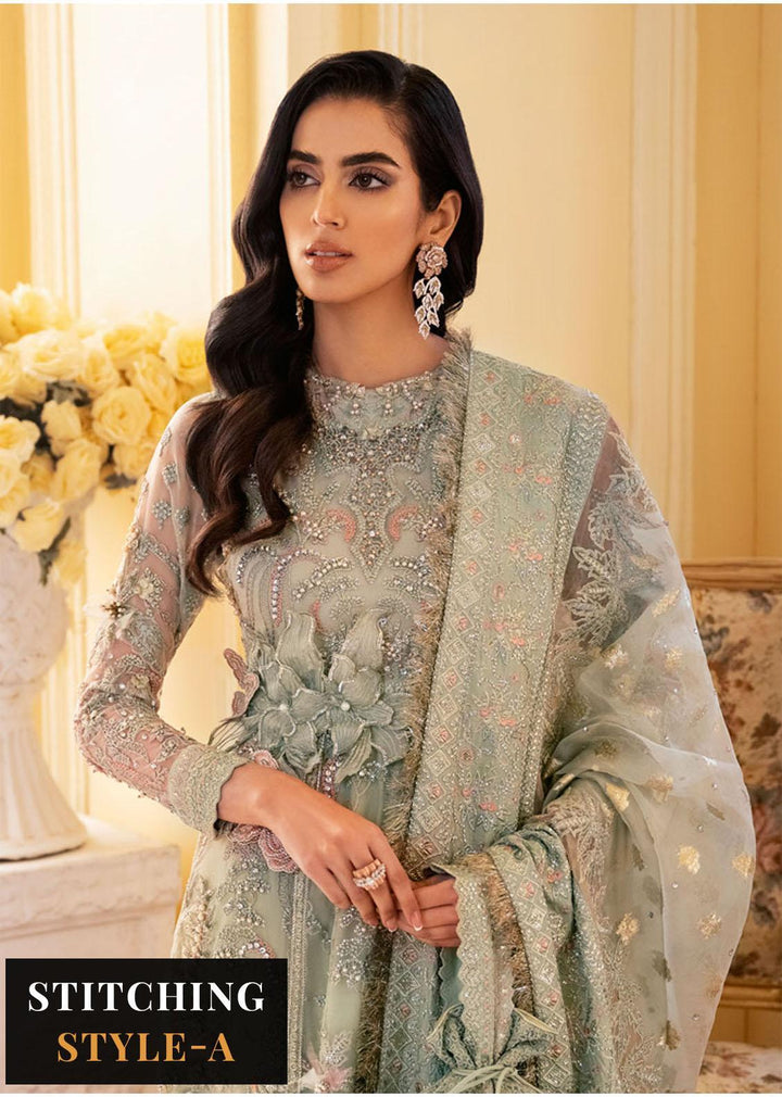 The Royal Palace By Nureh Embroidered Organza Suits Unstitched 3 Piece NU23RP NL-45 - Luxury Formal Collection