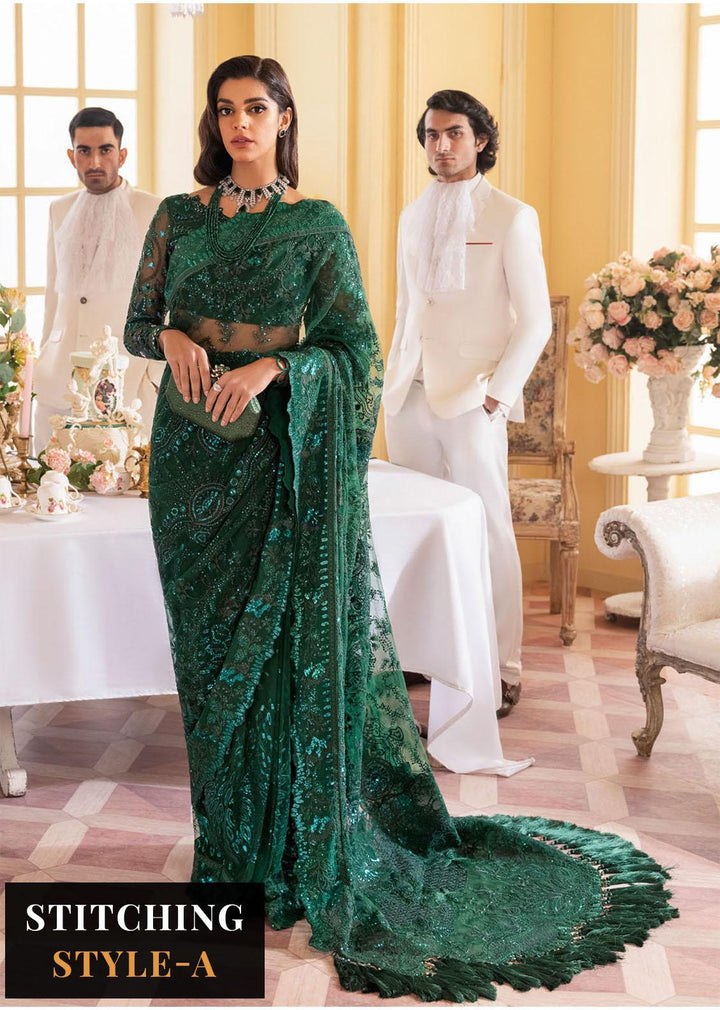 The Royal Palace By Nureh Embroidered Net Suits Unstitched 3 Piece NU23RP NL-47 - Luxury Formal Collection