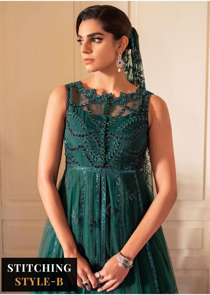 The Royal Palace By Nureh Embroidered Net Suits Unstitched 3 Piece NU23RP NL-47 - Luxury Formal Collection