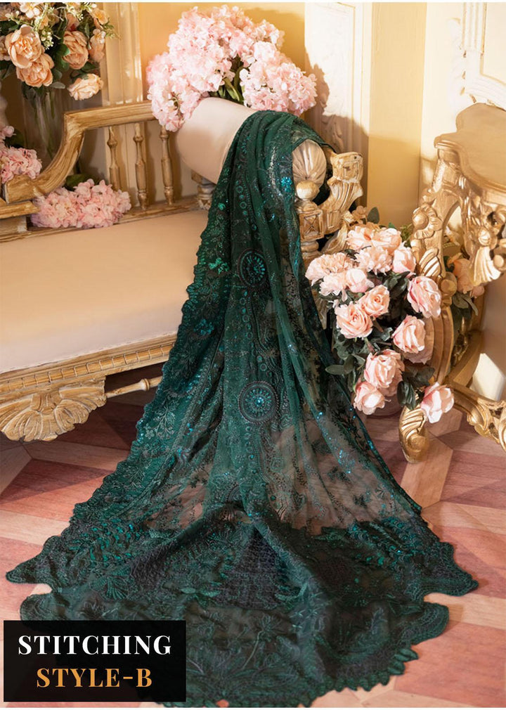 The Royal Palace By Nureh Embroidered Net Suits Unstitched 3 Piece NU23RP NL-47 - Luxury Formal Collection