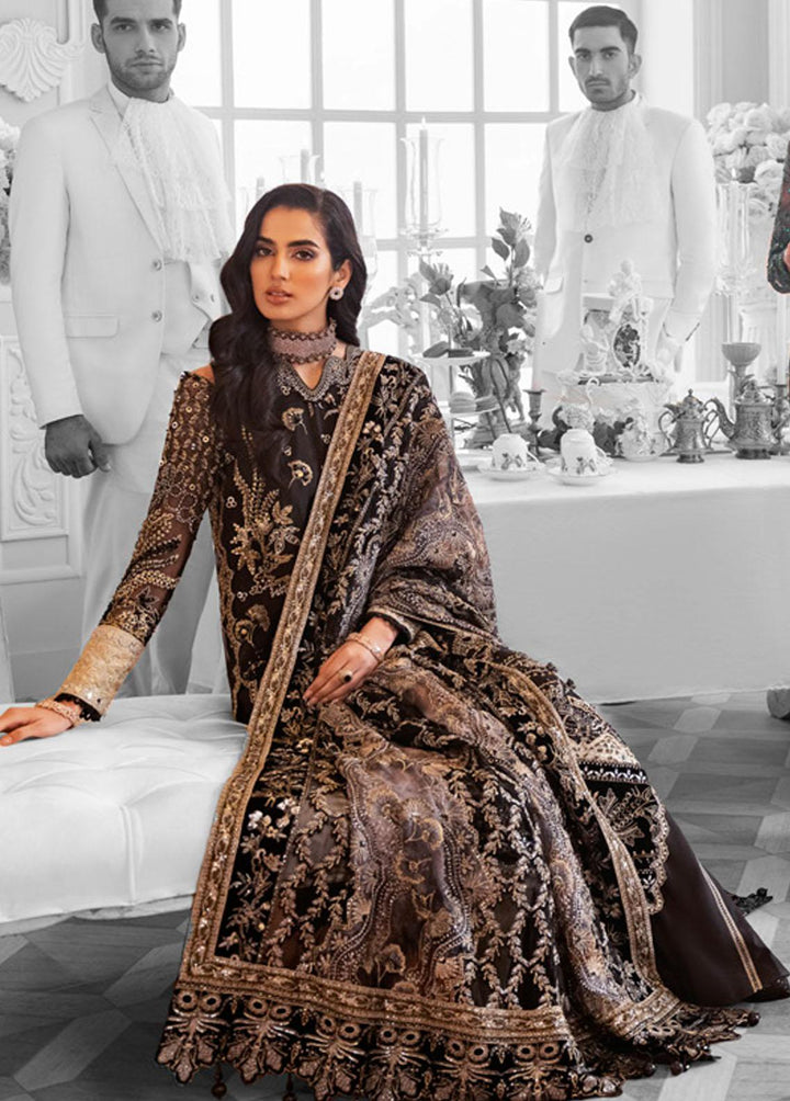 The Royal Palace By Nureh Embroidered Chiffon Suits Unstitched 3 Piece NU23RP NL-48 - Luxury Formal Collection