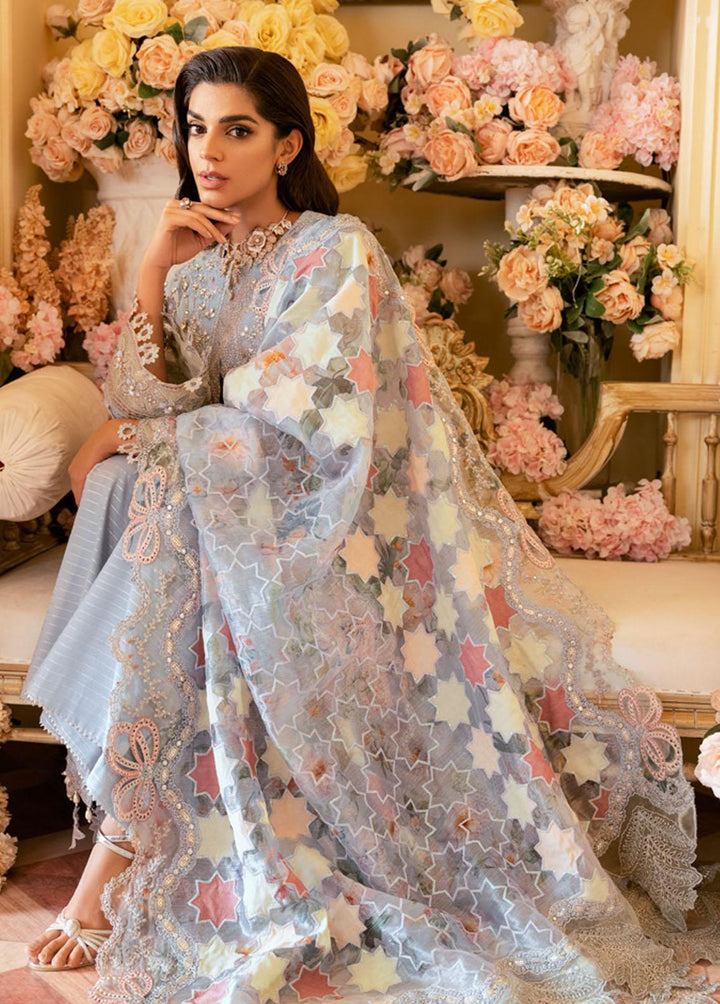 The Royal Palace By Nureh Embroidered Chiffon Suits Unstitched 3 Piece NU23RP NL-49 - Luxury Formal Collection