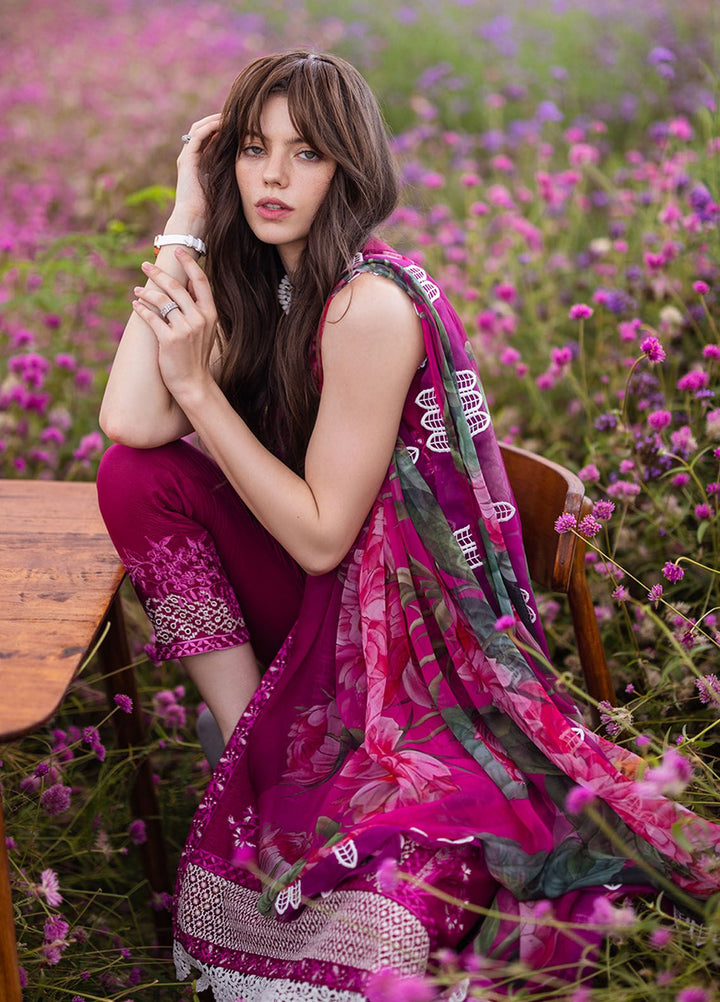 The Secret Garden by Mushq Embroidered Lawn Suits Unstitched 3 Piece MQ24SG D-1B Fairy Dell - Summer Collection