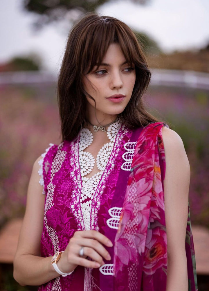 The Secret Garden by Mushq Embroidered Lawn Suits Unstitched 3 Piece MQ24SG D-1B Fairy Dell - Summer Collection