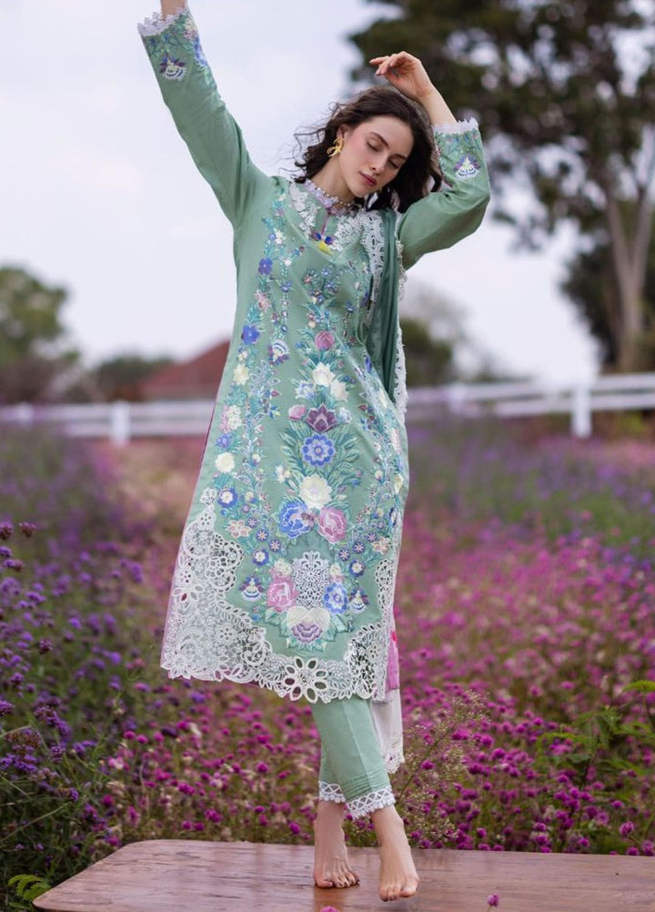 The Secret Garden by Mushq Embroidered Lawn Suits Unstitched 3 Piece MQ24SG D-2A Brimstone - Summer Collection