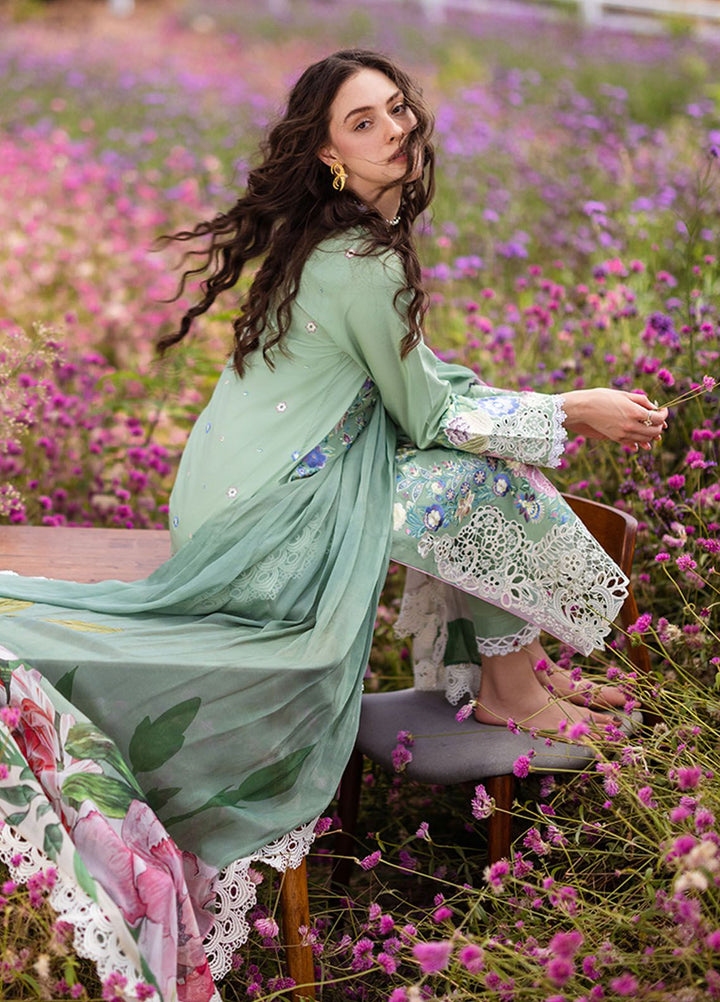The Secret Garden by Mushq Embroidered Lawn Suits Unstitched 3 Piece MQ24SG D-2A Brimstone - Summer Collection