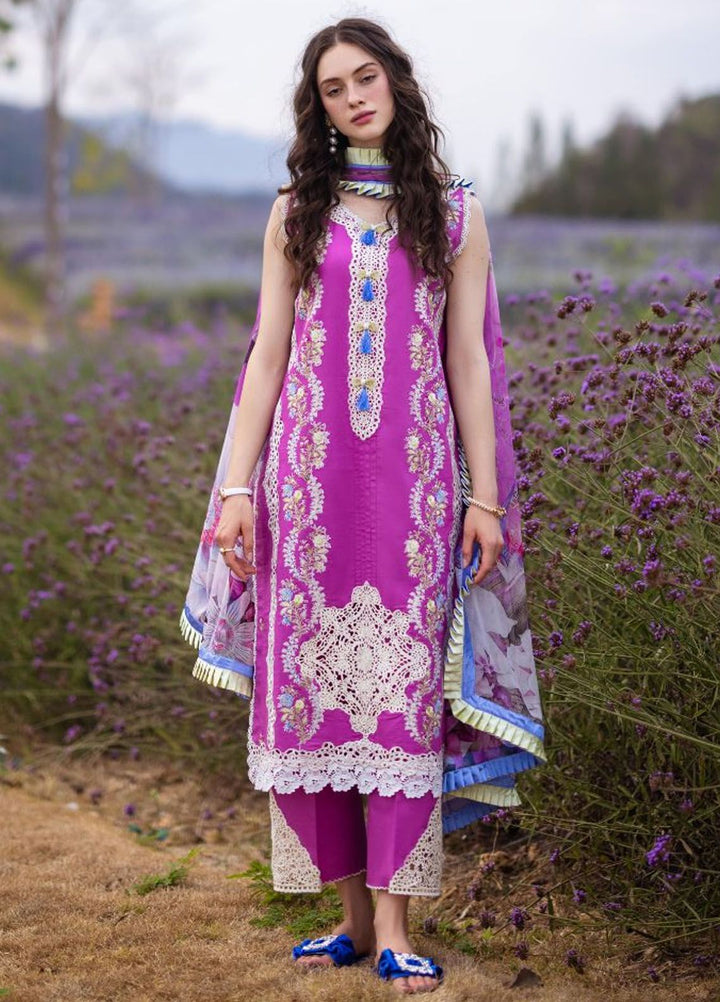 The Secret Garden by Mushq Embroidered Lawn Suits Unstitched 3 Piece MQ24SG D-3A Enchanted Bloom - Summer Collection