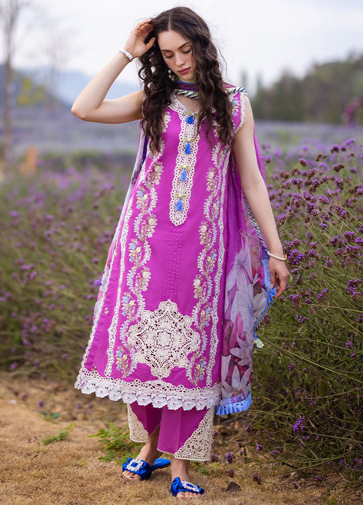 The Secret Garden by Mushq Embroidered Lawn Suits Unstitched 3 Piece MQ24SG D-3A Enchanted Bloom - Summer Collection