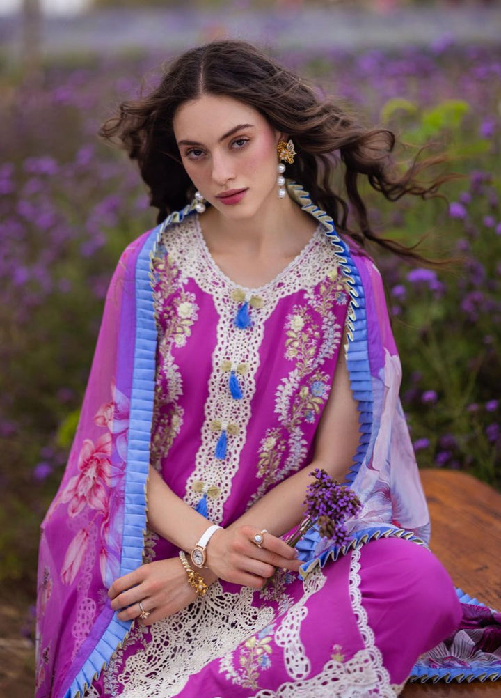 The Secret Garden by Mushq Embroidered Lawn Suits Unstitched 3 Piece MQ24SG D-3A Enchanted Bloom - Summer Collection