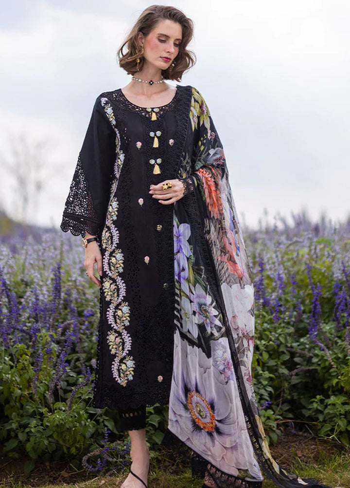The Secret Garden by Mushq Embroidered Lawn Suits Unstitched 3 Piece MQ24SG D-3B Swallowtail - Summer Collection