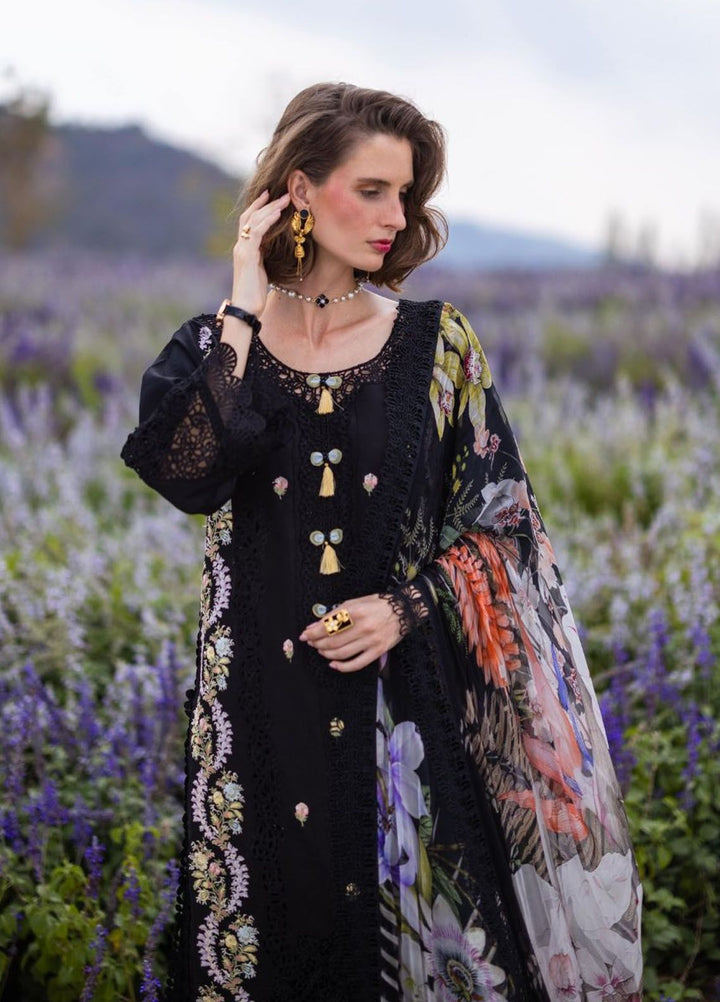 The Secret Garden by Mushq Embroidered Lawn Suits Unstitched 3 Piece MQ24SG D-3B Swallowtail - Summer Collection