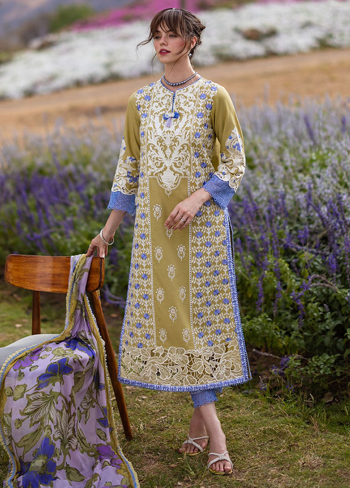 The Secret Garden by Mushq Embroidered Lawn Suits Unstitched 3 Piece MQ24SG D-4A Mystical Fern - Summer Collection
