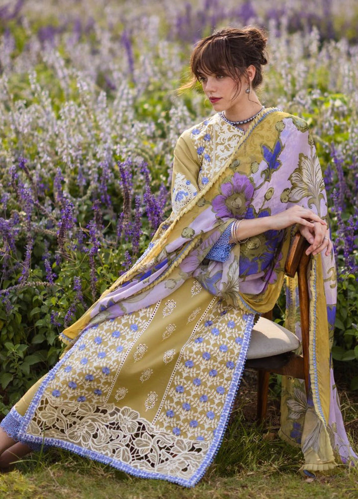 The Secret Garden by Mushq Embroidered Lawn Suits Unstitched 3 Piece MQ24SG D-4A Mystical Fern - Summer Collection