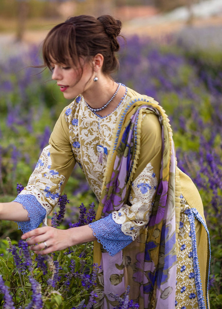 The Secret Garden by Mushq Embroidered Lawn Suits Unstitched 3 Piece MQ24SG D-4A Mystical Fern - Summer Collection