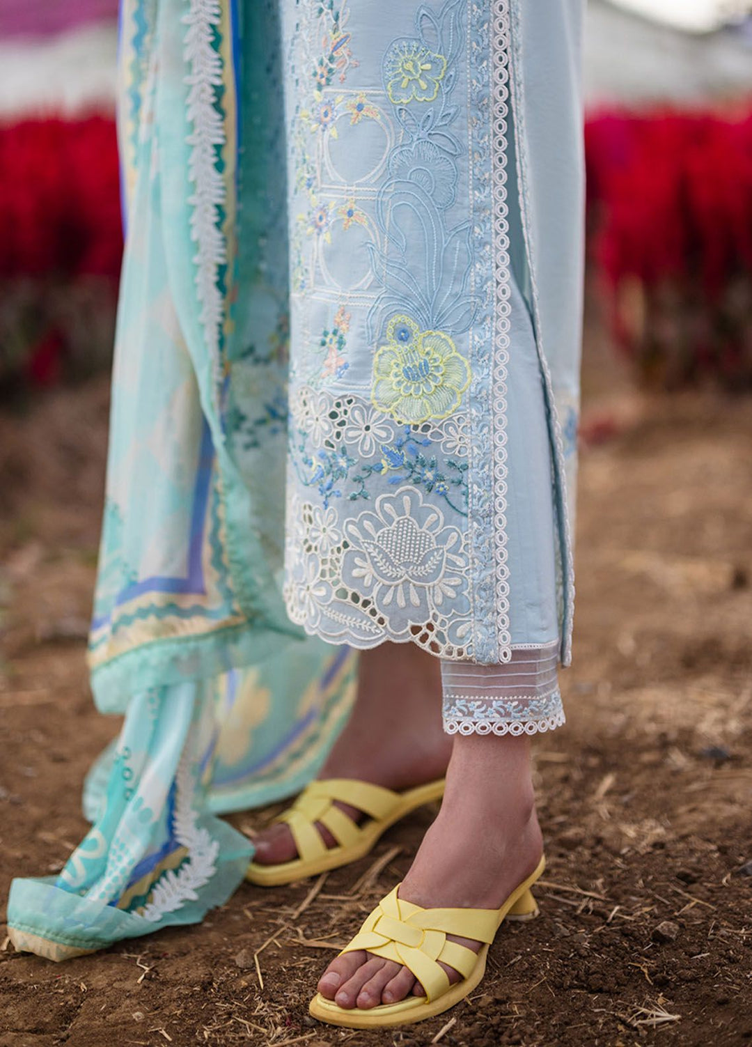 The Secret Garden by Mushq Embroidered Lawn Suits Unstitched 3 Piece MQ24SG D-6A Nixie - Summer Collection