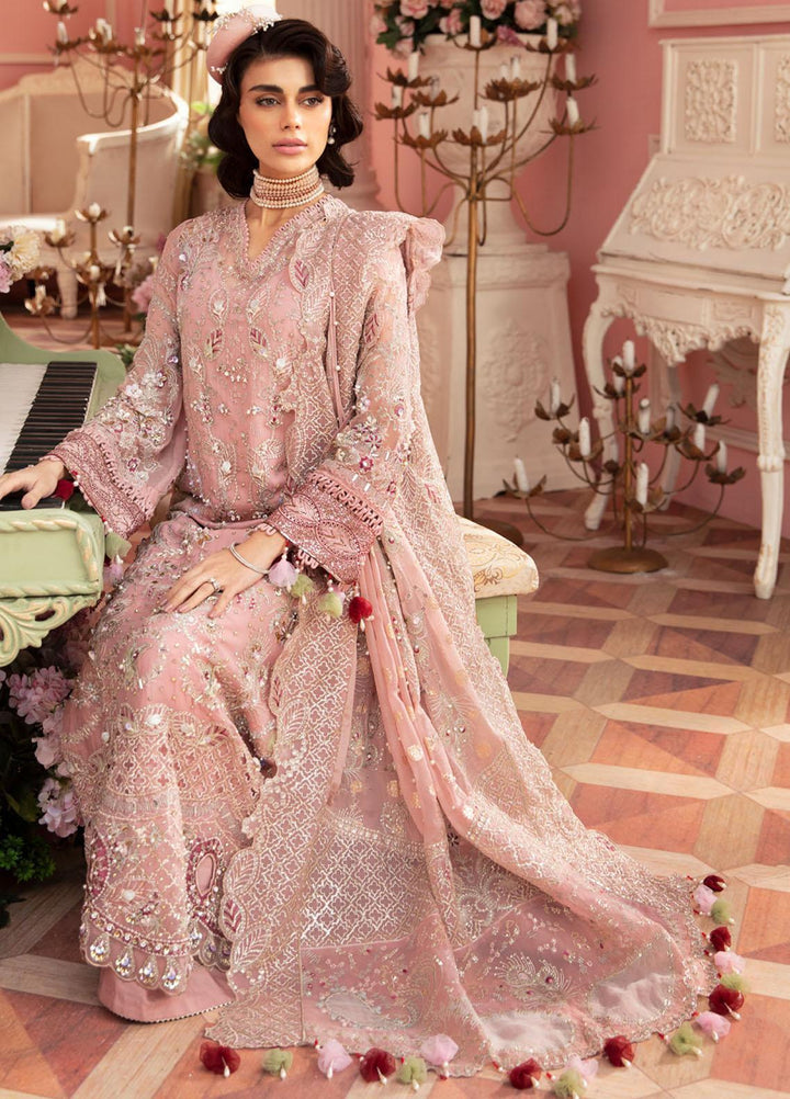 The Secret Garden By Nureh Embroidered Chiffon Suits Unstitched 4 Piece NU24SG NL-58 Caroline - Luxury Collection