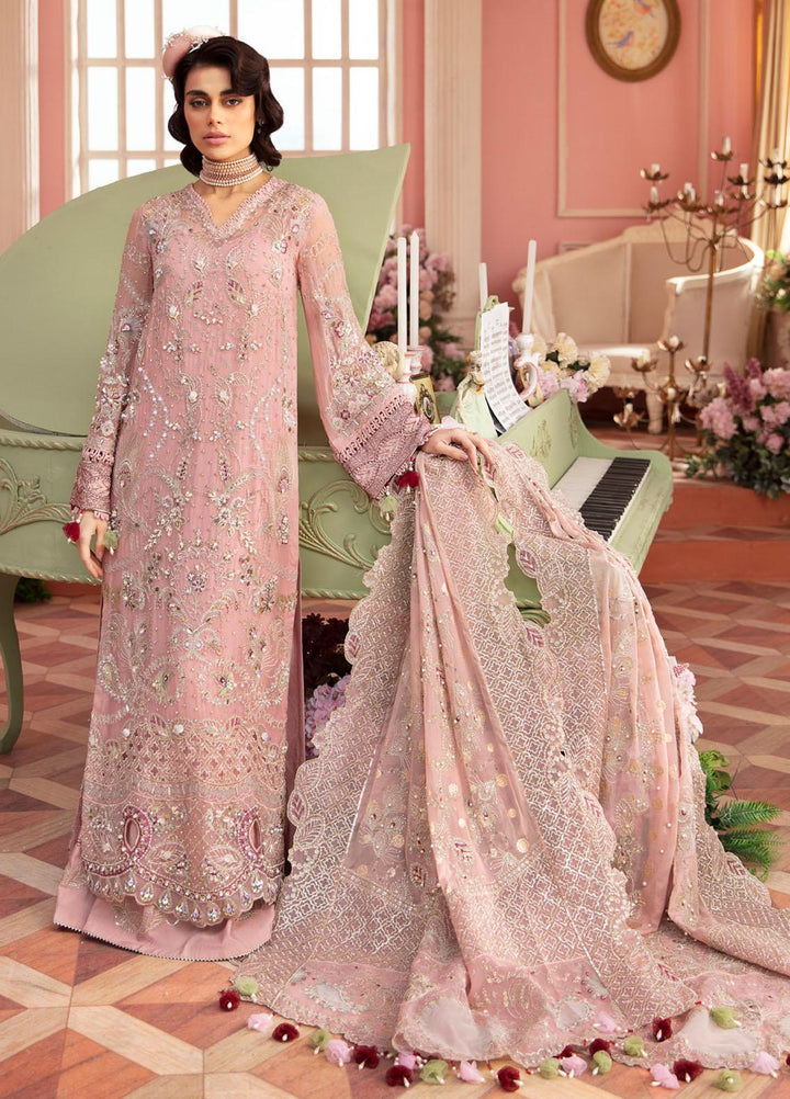 The Secret Garden By Nureh Embroidered Chiffon Suits Unstitched 4 Piece NU24SG NL-58 Caroline - Luxury Collection