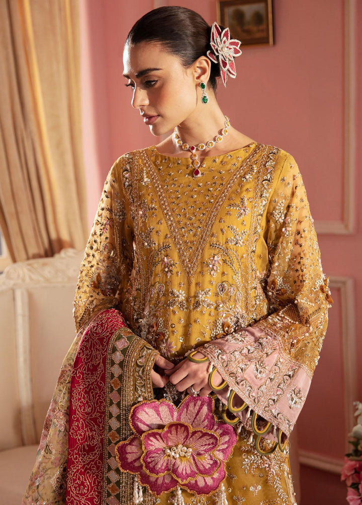 The Secret Garden By Nureh Embroidered Organza Suits Unstitched 4 Piece NU24SG NL-60 Florence - Luxury Collection