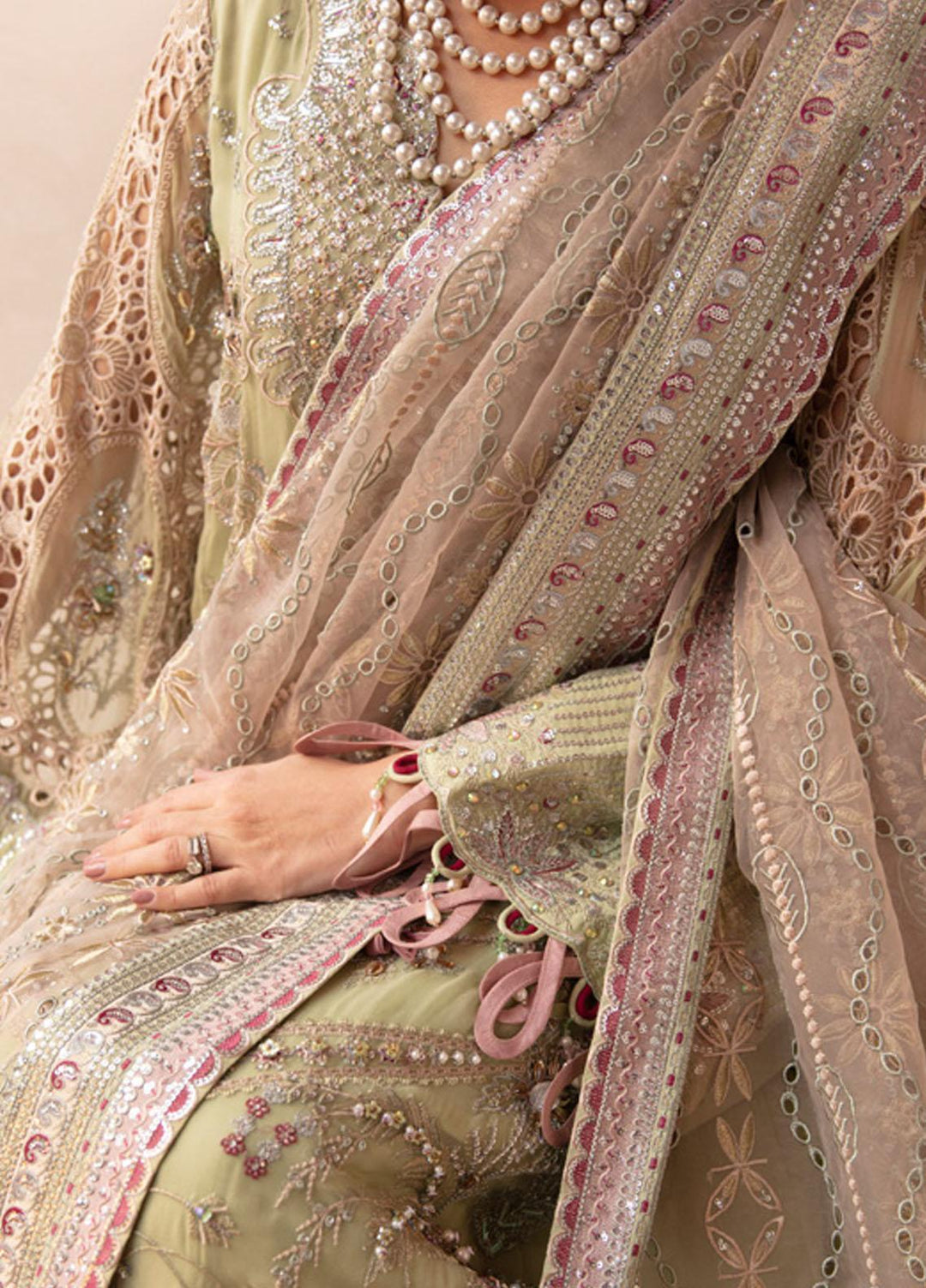 The Secret Garden By Nureh Embroidered Chiffon Suits Unstitched 4 Piece NU24SG NL-61 Mary - Luxury Collection