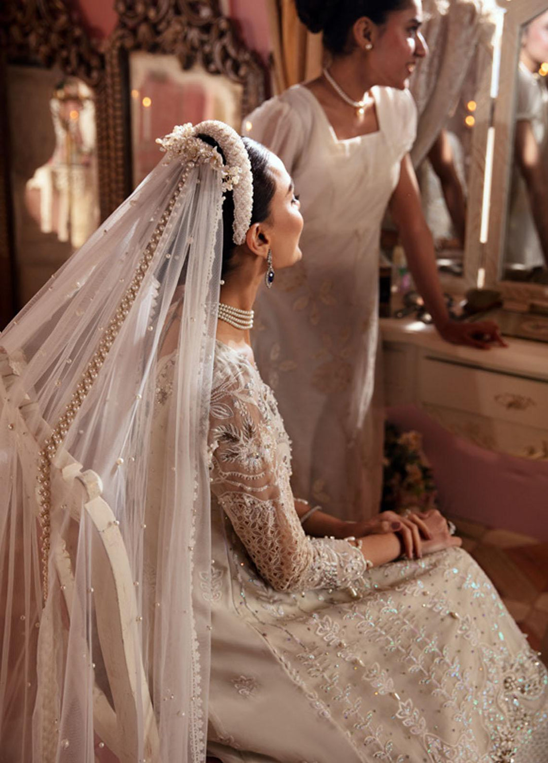 The Secret Garden By Nureh Embroidered Organza Suits Unstitched 4 Piece NU24SG NL-62 Selina - Luxury Collection