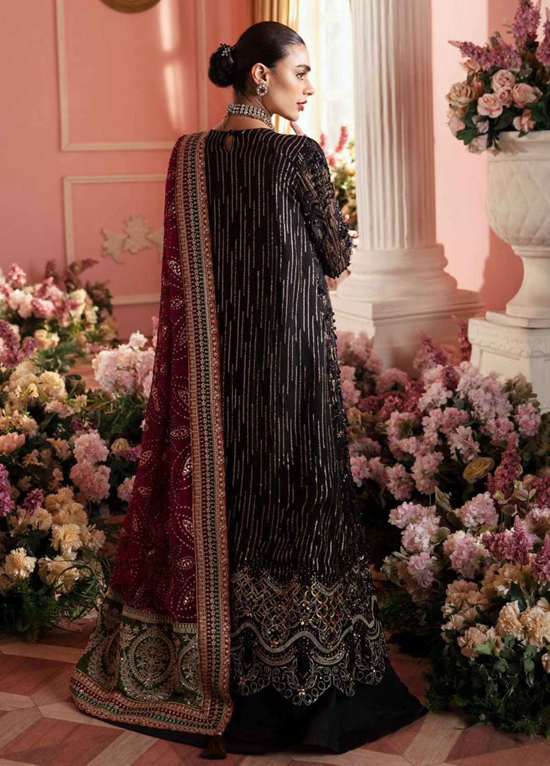 The Secret Garden By Nureh Embroidered Chiffon Suits Unstitched 4 Piece NU24SG NL-64 Stella - Luxury Collection