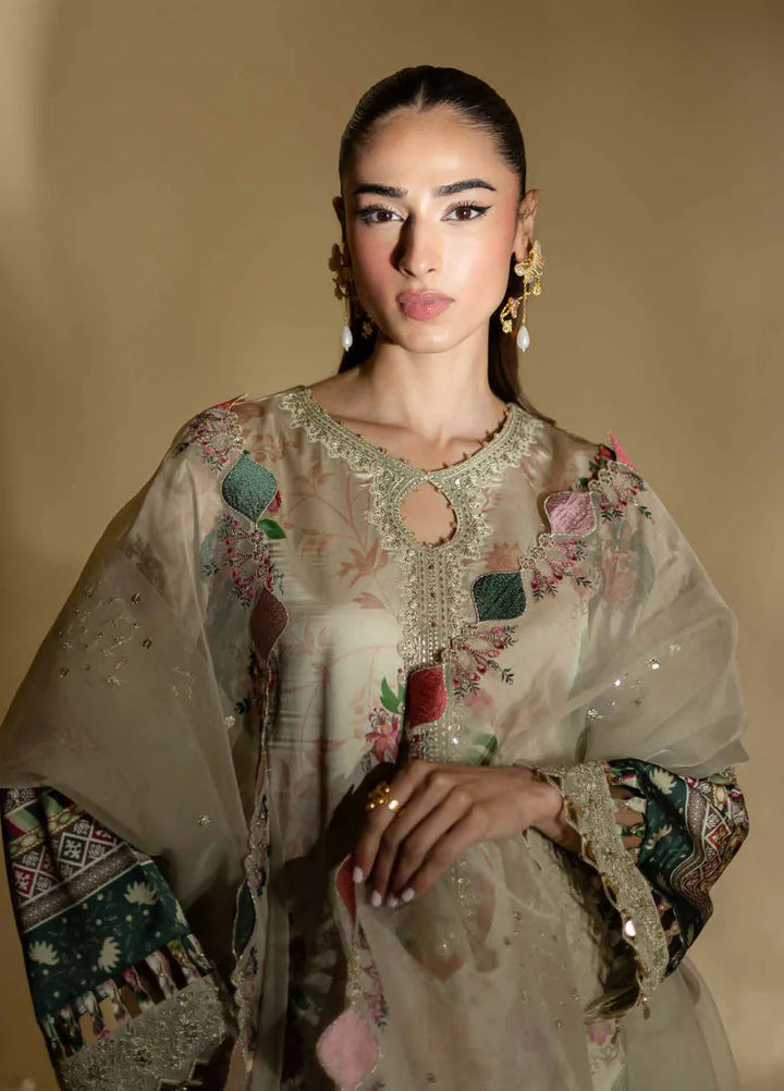 The Silk Edit by Nureh Embroidered Silk Suits Unstitched 3 Piece NU25TSE S-20 - Festive Collection
